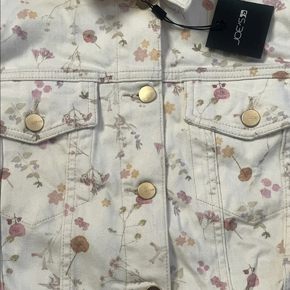 Joe's The Boyfriend Floral Denim Jacket - Picture 7 of 14